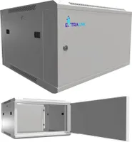 Extralink Síťová skříň Serverová skříň nástěnná 19" 6U 600x600 šedá