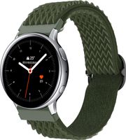 Für SAMSUNG Armband Nylon Loop Galaxy 20mm 22mm  Active SmartWatch 42-46mm - 20 mm Oliv