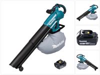 Makita DUB 187 T Akku Laubbläser und Laubsauger 18 V Brushless + 1x Akku 5,0 Ah - ohne Ladegerät