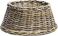 Rattan Weihnachtsbaumrock aus Weide 60 cm - natur hell - Abdeckung für den Christbaum Ständer - Weihnachtsbaum Decke Baum Kragen Tannenbaum Rock