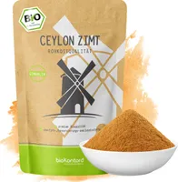 Ceylon Zimt 250 g I gemahlen - Zimtpulver I 100% natürlich ohne Zusätze I Rohkostqualität von bioKontor