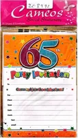 Cameos - Einladungen, 65. 20er-Pack - Karton SG34686 (Einheitsgröße) (Weiß/Bunt)