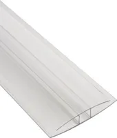 Gutta Polycarbonat H-Profil 6 mm für Doppelstegplatten L = 2000 mm