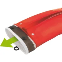 Mastrad Silikonhandschuh mit Baumwollfutter, Grillhandschuh, Kochhandschuh, Silikon, Baumwolle, Mohnrot, F82315