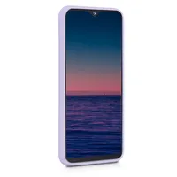 kwmobile Hülle kompatibel mit Samsung Galaxy A20e Hülle - weiches TPU Silikon Case - Cover geeignet für kabelloses Laden - Lavendel