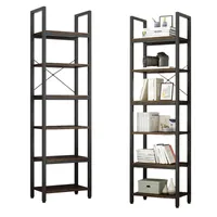 Regał Na Książki Biblioteczka Wąski Wysoki Loft Industrial Słupek Vintage Solidny