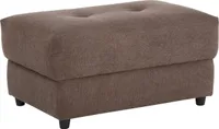 Tana | Hocker aus Stoff Braun