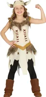Wikinger-Verkleidung für Mädchen Karneval beige