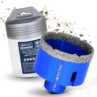 68mm Diamant Fliesenbohrer M14 Diamantbohrer Glasbohrer Nass- / Trocken Bohrkrone für Winkelschleifer, Diamant Lochsäge von Fliesen Feinsteinzeug