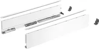 Hettich AvanTech You Schubkasten Set Schubkasten Set Höhe 101 - Schubkastensystem Nennlänge 270mm, Stahl weiß