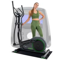 Hop-Sport HS-120C Prim Crosstrainer für zuhause - Ellipsentrainer Appkompatibel, 12 Programme, 32 stufiger Magnetwiderstand, Höhenverstellung