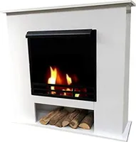 Ethanol und Gelkamin Kamin Modell 001W Deluxe Weiss