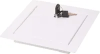 Aqbau® Revisionstür Revisionsklappe Revision Wartungstür Weiß mit Schlüssel (15x15cm)