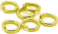 100 Verbindungsringe, Biegeringe, Binderinge 3mm vergoldet