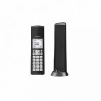 Panasonic KX-TGK210, DECT-Telefon, Kabelloses Mobilteil, Freisprecheinrichtung, 50 Eintragungen, Anrufer-Identifikation, Schwarz