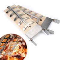 Prkénko na lososa Wolketon Flame Set of 2 Stainless Steel Holder Board Prkénka na lososa