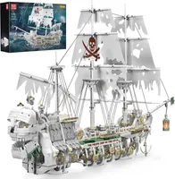 Mould King 13193 Schiff MOC Klemmbausteine Bausatz, 3769 Teile großes Segelschiff Bausteine Spielzeug.