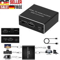 HDMI Stereo Audio Extractor Converter 4K * 2K HDMI to HDMI + Optical SPDIF 3.5mm