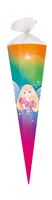 Schultüte Sorgenfresser – 85 Cm, 6-eckig Mit Tüll-Borte