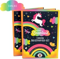 Trendhaus DREAMLAND Briefpapier Set mit Stickersheet 21teilig