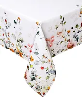 Ubrus, voděodolný ubrus s květinami Flower-2 140 cm kulatý