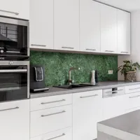 Dedeco Küchenrückwand Motiv: Marmor V14, 5mm Hartschaum Kunststoffplatte PVC als Spritzschutz Küchenwand Wandschutz wasserfest, inkl. UV-Lack glänzend, alle Untergründe, 280 x 60 cm