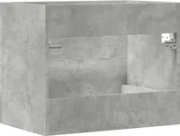 vidaXL Waschbeckenunterschrank Betongrau 60x38,5x48 cm Holzwerkstoff