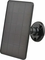 4 W 5 V Solarmodul für Überwachungskamera, Solarladegerät mit 3 m Kabel, DIY, wasserdicht, verstellbar, für die Wandmontage im Außenbereich (schwarz)