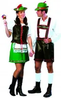 Kostüm Lederhose Tirol Gr. L - Tiroler Lederhose Oktoberfest Gr. 56-58