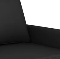 vidaXL 2-Sitzer-Sofa Schwarz 140 cm Samt