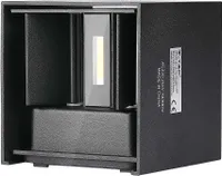 LED Solution Černé fasádní LED svítidlo hranaté 5W IP65 Barva světla: Teplá bílá 217078