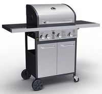 tepro Gasgrill Rosedale, 3-Brenner mit Seitenkocher, max. 12,8 kw, Grillfläche:  53 x 40 cm