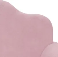 vidaXL Kindersofa 2-Sitzer Rosa Weich Plüsch