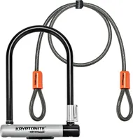Kryptonite Kryptolok Mini-7 W/Flex 82x178mm Silver/Black Schloss-Stahlkabel