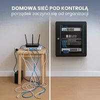 Szafka Wisząca Extralink 9U 600X450 Czarna