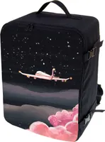 Flugzeug Handgepäck, Rucksack, 40x30x20 cm, gepolstert, Flugzeugtasche, Handtasche, Reisetasche, Koffer Größe, Flugzeug [102]