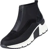 Rieker N6352 Frauen Synthetik Stiefelette Mit Vorne Reißverschluss Schwarz – 3,5 UK - 36 EU - 5,5 US / Schwarz