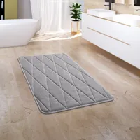 Badezimmerteppich Badematte Badteppich Badvorleger Flauschig Memory Foam 3D Grösse 65x120 cm