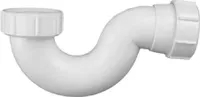 Abflussgarnitur Siphon, mit Überwurfmutter, 1 1/2", weiß, Abflusssiphon, 74 mm