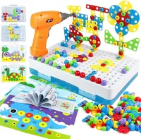 Stavebnice 3D puzzle bloky kreativní mozaika šroubovák 247 kusů