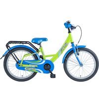 BBF Fips 18 Zoll Fahrrad Kinderfahrrad ab 5 Jahre Kinder Fahrrad ab 115 cm Kinderräder Kinderrad Mädchen Jungen, Farbe:grün/blau