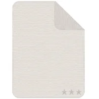 IBENA Jacquard Decke Streifen grau/Kuschelkind