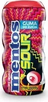 Žvýkačky Mentos Sour Strawberry Bottle 30G