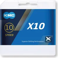 Řetěz KMC X10 10 rychlostí 114L šedý