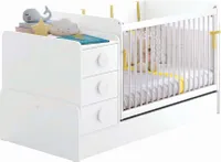 Cilek BABY Baumwolle Babybett mitwachsend 70x115-70x160cm Weiß