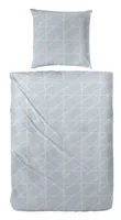 135x200 cm Mikrofaser-Seersucker-Bettwäsche Grau 215029-080
