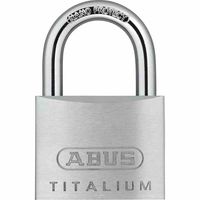 ABUS 770-869 TITALIUM závesná striekačka 64TI/50, prívesok na zámok, strieborná