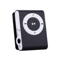 Mini MP3 Player tragbarer TF -Kartensteckplatz Metal Clip USB Sport Digital Music Walkman zum Laufen-Schwarz