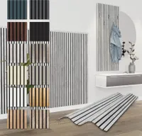HEXIM Akustikpaneele 138,5x60cm - flexible Lamellenwand Holz MDF Wandpaneele Lamellenverkleidung Wandverkleidung Innendekoration schalldämmend (1 Paneel / 0,83 m² Chicago Concrete - APH10)
