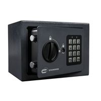 STANDERS - Elektronischer Safe - 4L - 15 x 20 x 15 cm - Wandtresor - Code-Safe - 2 Sicherheitsschlüssel -  Elektronisches Passwort Tresor